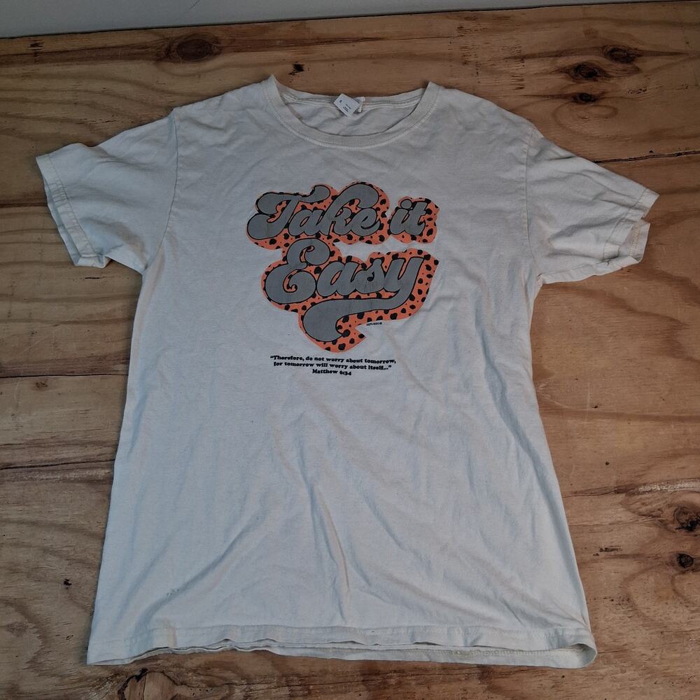 Fruit Of The Loom Womens Tee Sz S White Short Sleeve Shirt Christian Bible Verse